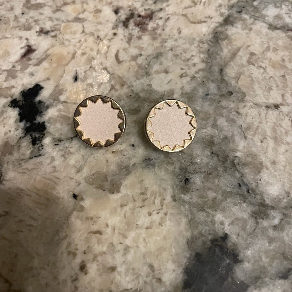House of Harlow white earrings